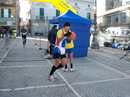 Un momento della performance di Calandriello