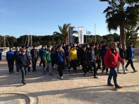 I ragazzi dell'istituto Nautico di bari agli Argonauti 2