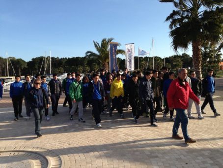 I ragazzi dell'istituto Nautico di bari agli Argonauti 2