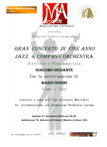 INVITO MUSICARTE GRAN CONCERTO DI NATALE