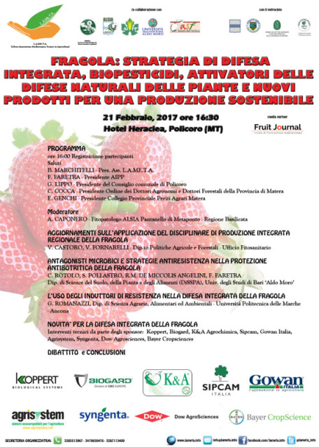 locandina STRATEGIE DIFESA  INTEGRATA FRAGOLA_web