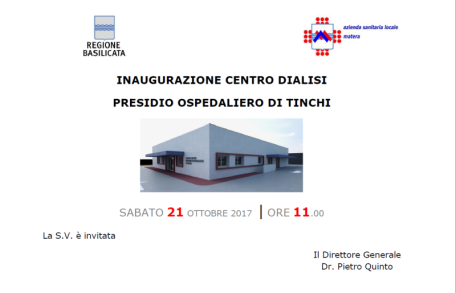 Inaugurazione Dialisi