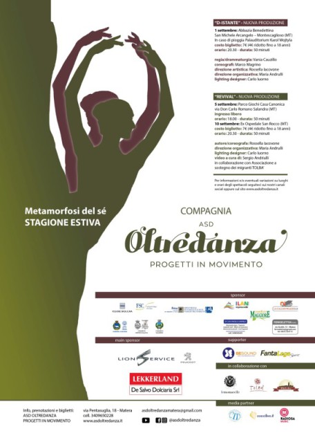 Compagnia ASD OLTREDANZA - locandina D-ISTANTE e Revival