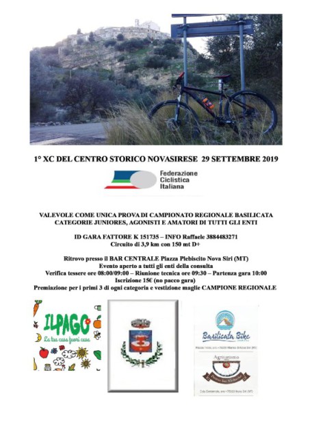 Cross Country del Centro Storico Novasirese 29092019 locandina