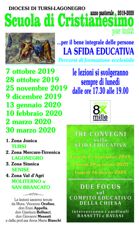 Scuola di Cristianesimo 2019-2020