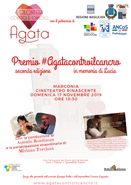 Premio #Agatacontroilcancro seconda edizione LOCANDINA