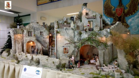 presepe in Questura Polizia