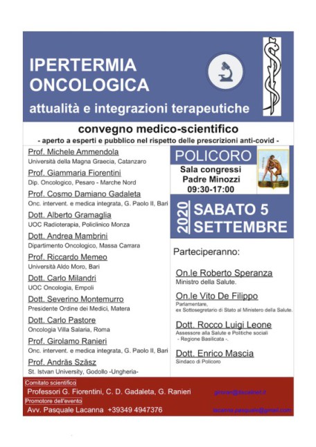 IPERTGERMIA ONCOLOGICA CONVEGNO A POLICORO