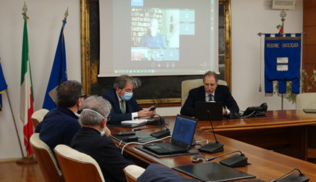 11.01.2021_Deposito scorie, videoconferenza con la Regione Puglia_ Bardi, Busciolano, Rosa, Galante_2